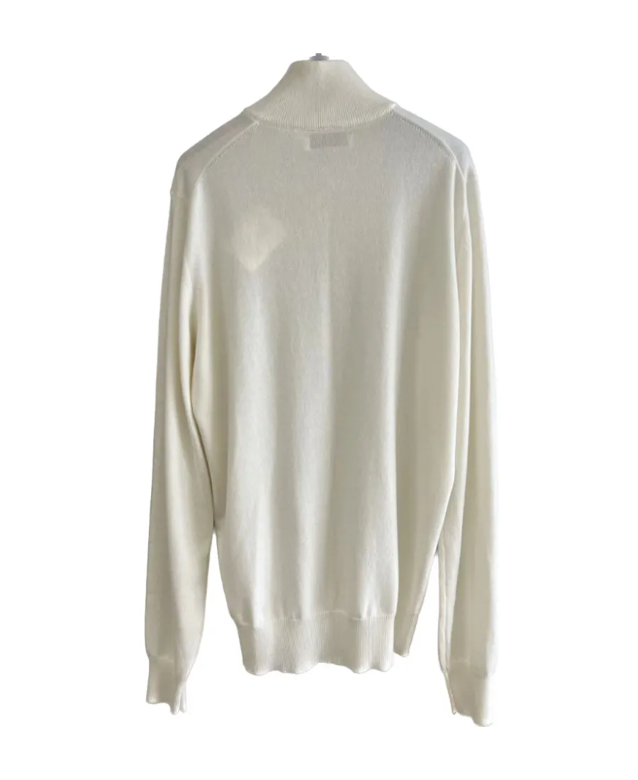 Zip-Up High Neck Cardigan