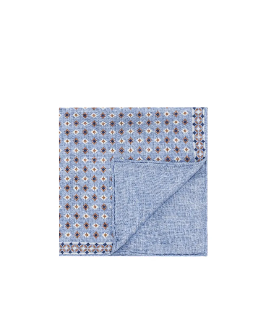 Geometric-Print Silk Handkerchief