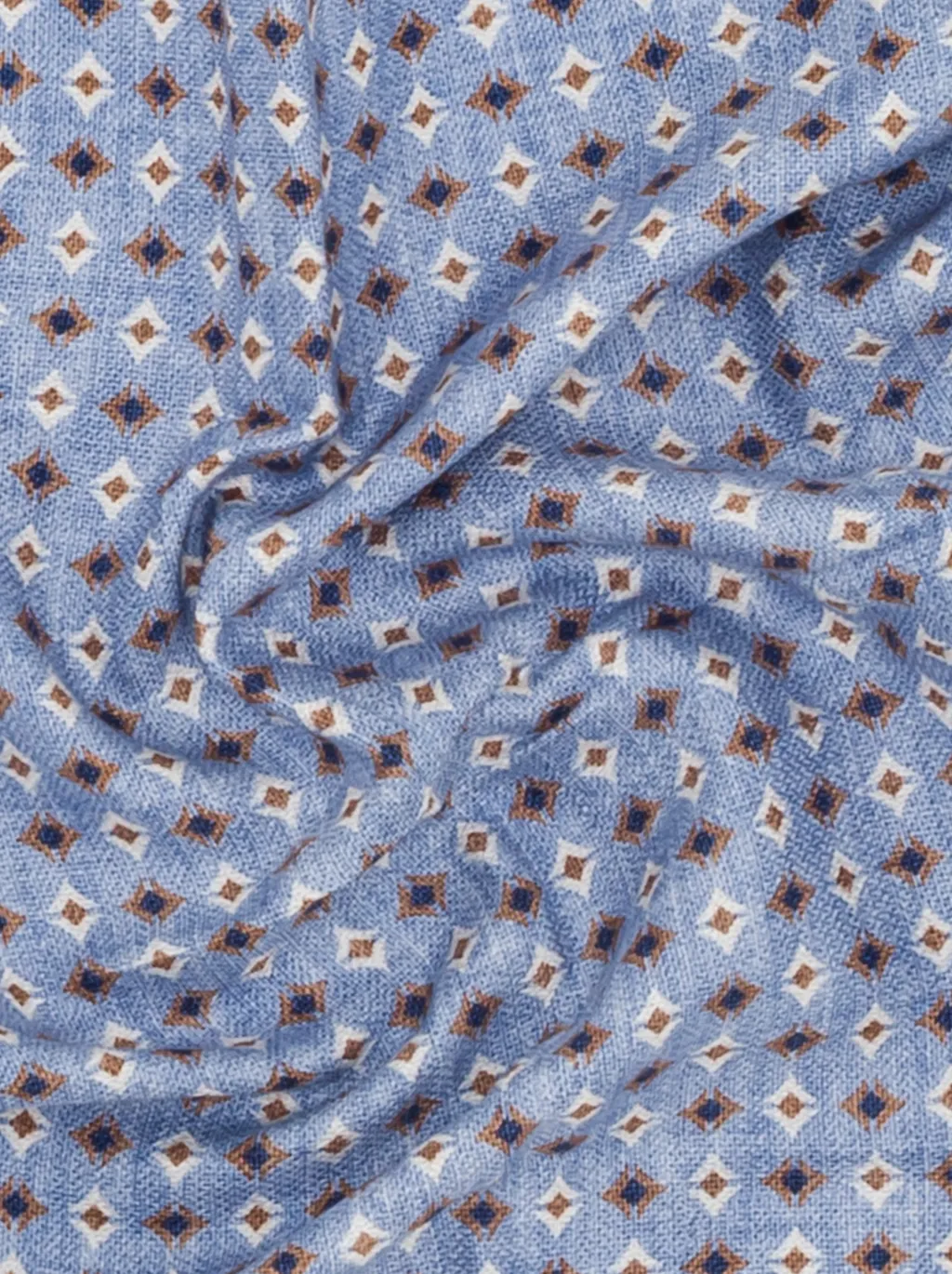 Geometric-Print Silk Handkerchief