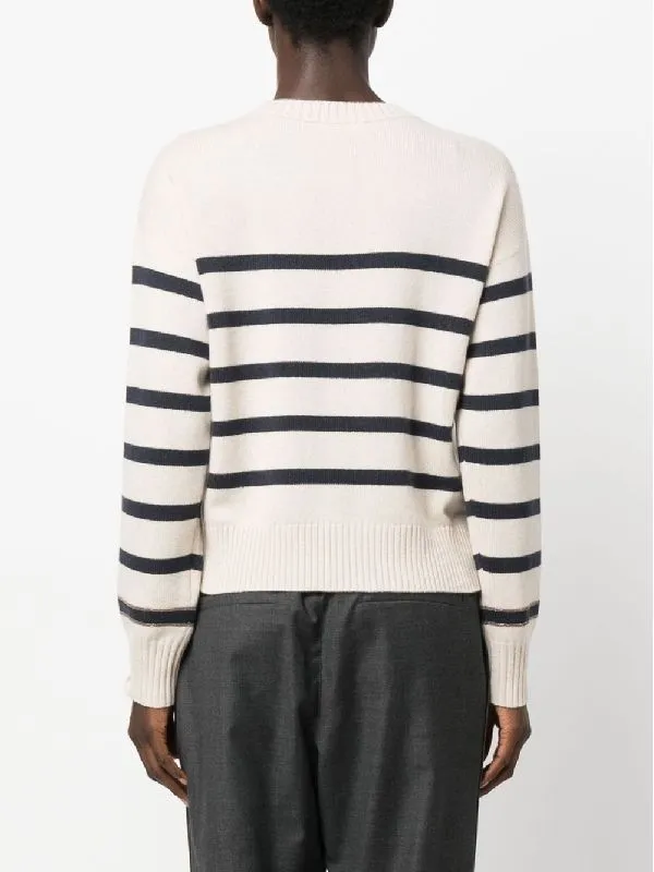 Striped Crew-Neck Cashmere Jumper