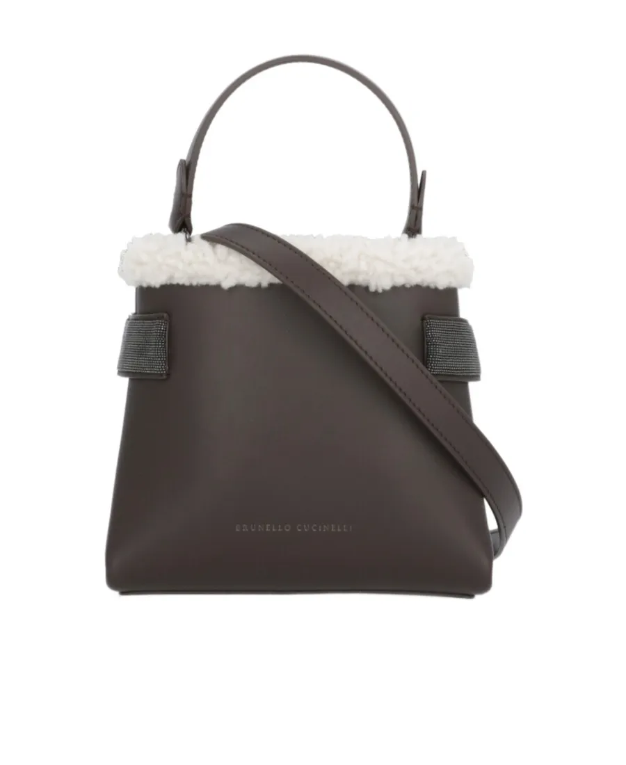 Logo Printed Embellished Tote Bag