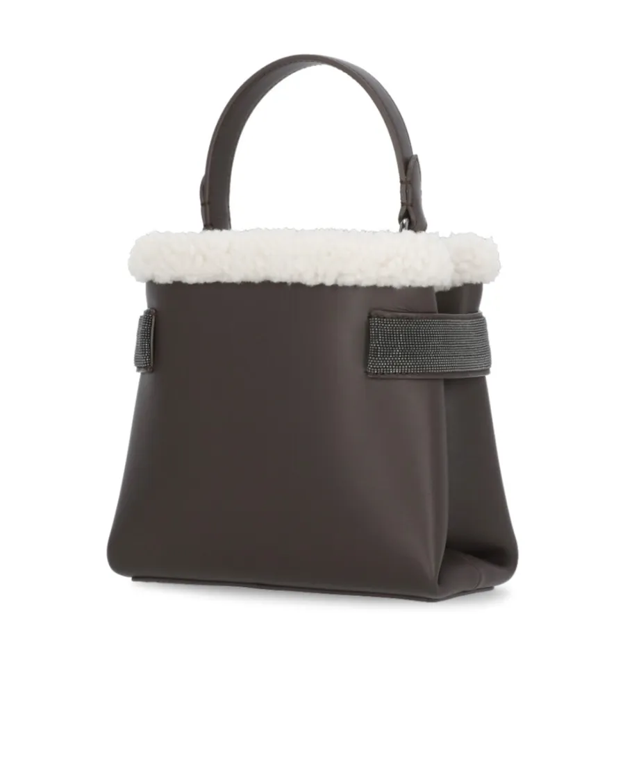 Logo Printed Embellished Tote Bag