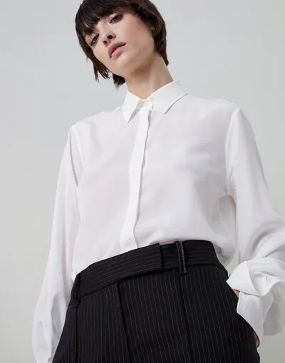 High-Waisted Tailored Trousers