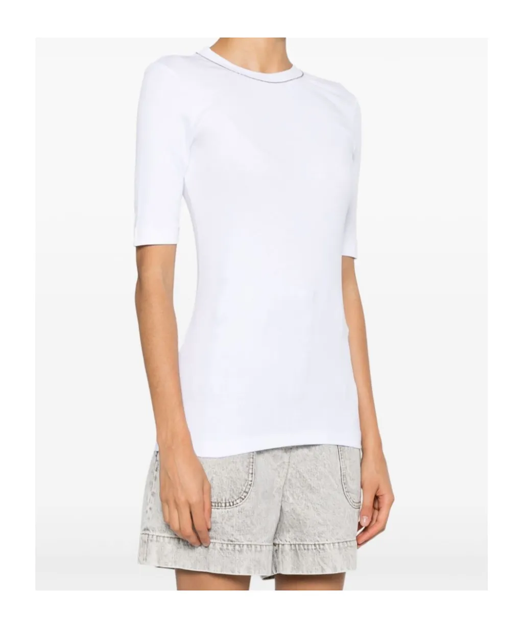 Monili-Chain Cotton Jumper