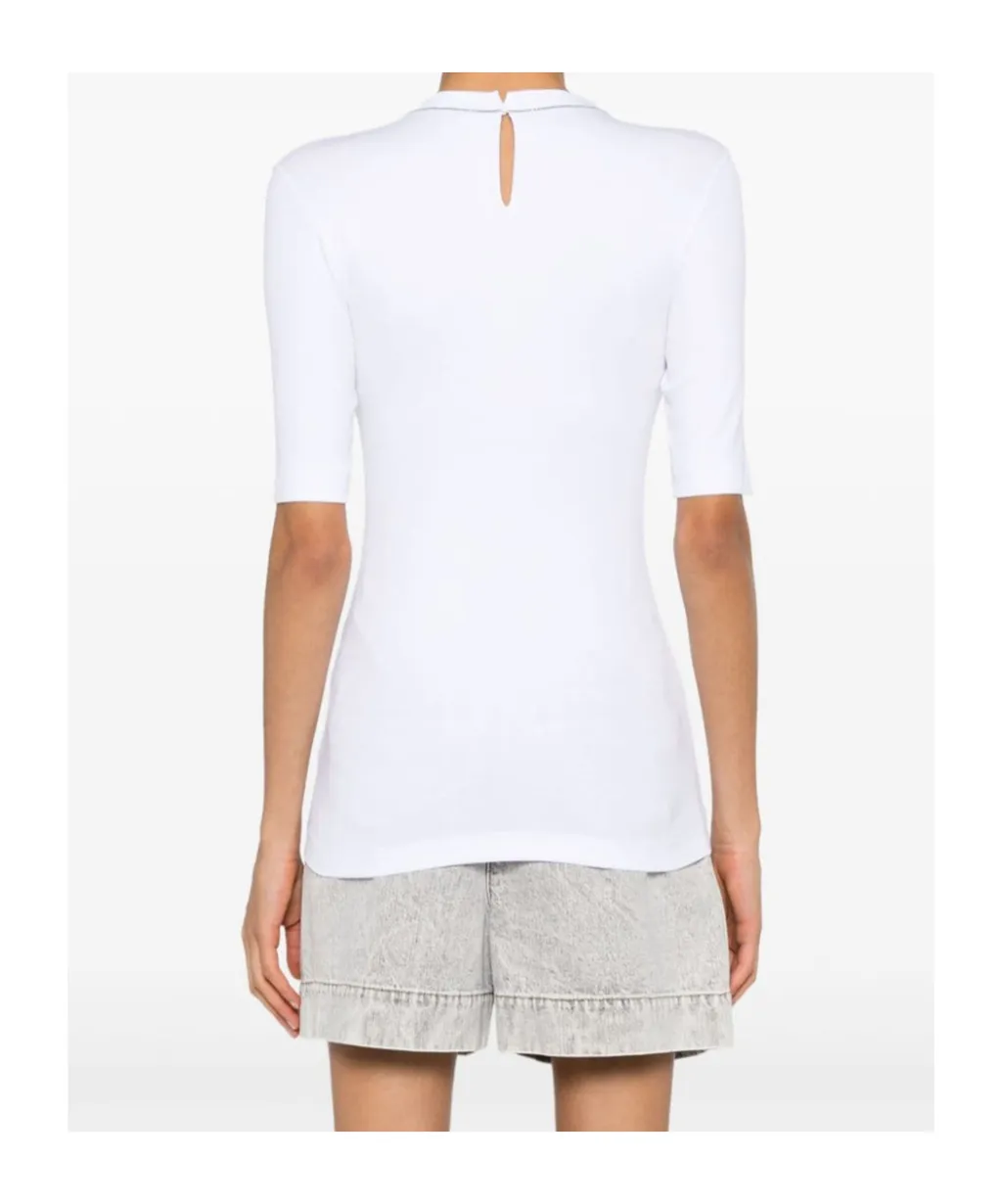 Monili-Chain Cotton Jumper