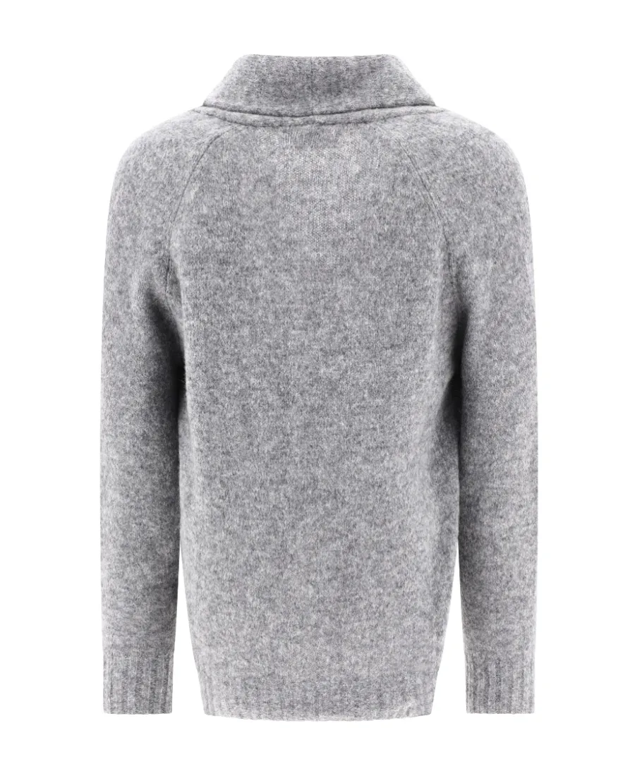 Buttoned Knitted Cardigan