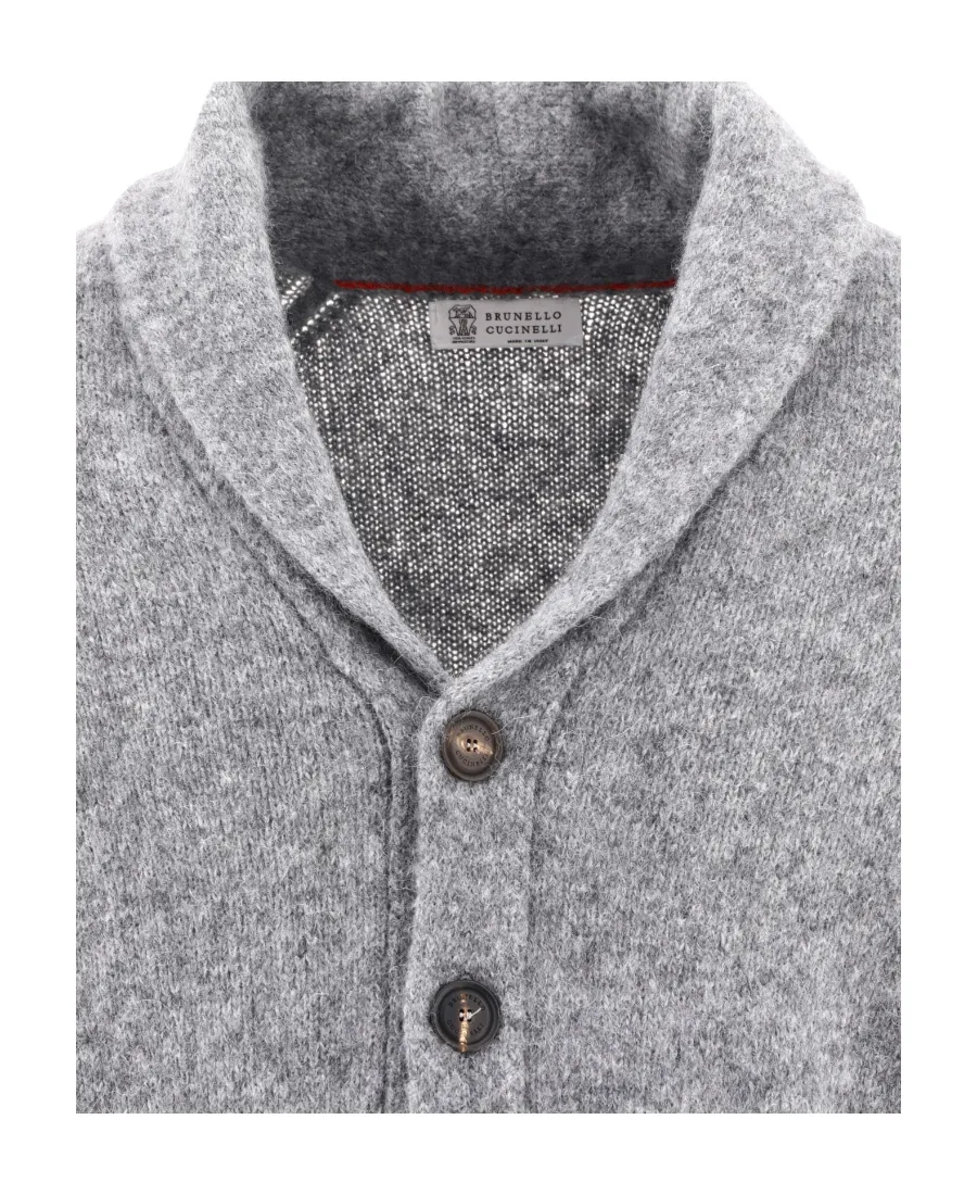 Buttoned Knitted Cardigan