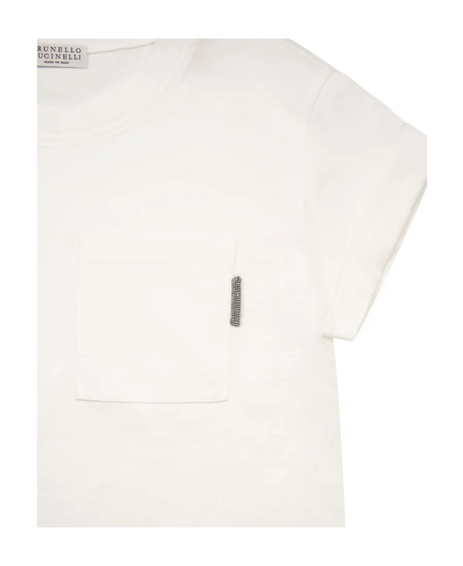 T-Shirt With Round Neck And Short Sleeves