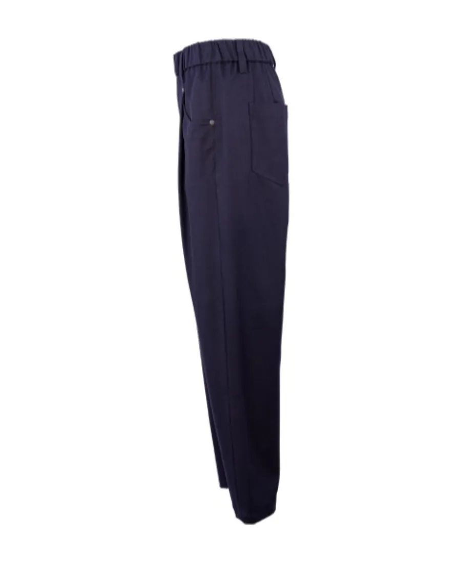 Elastic Waist Casual Pants