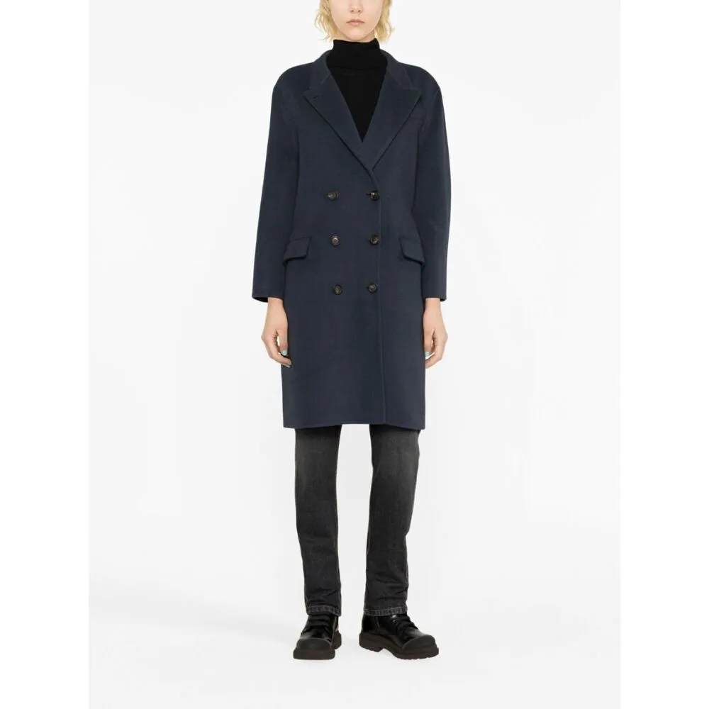 High-Neck Buttoned Coat