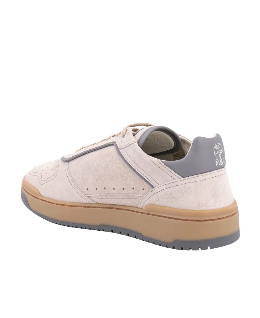 Logo-Patch Suede Sneakers