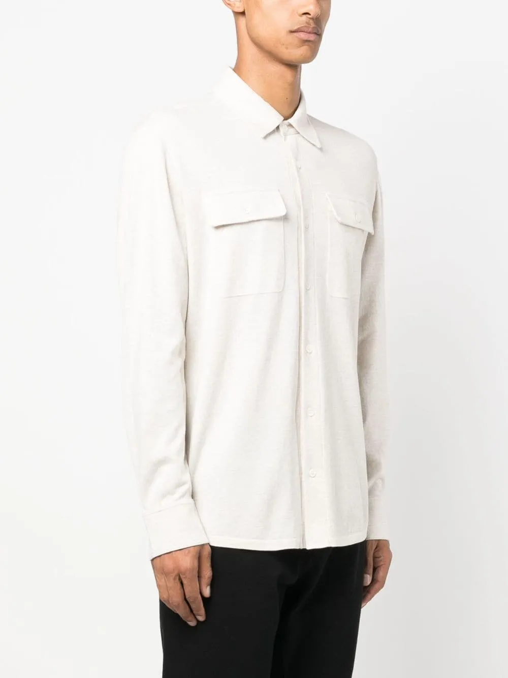 Long-Sleeve Cotton Shirt