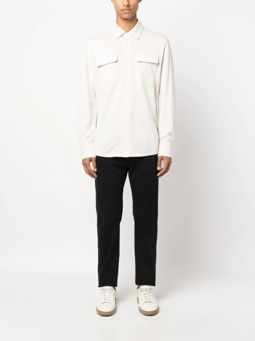 Long-Sleeve Cotton Shirt