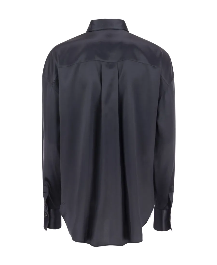 Long-Sleeved Stretched Shirt