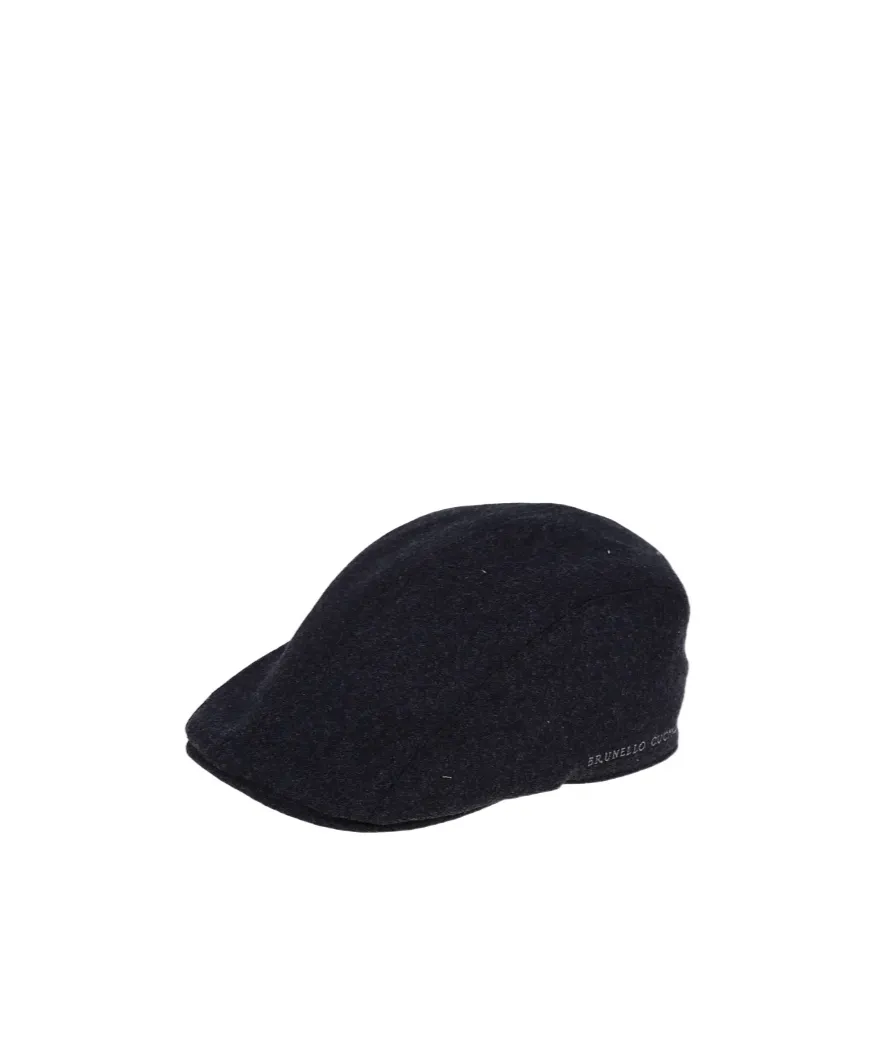 Logo-Embroidered Flat Cap