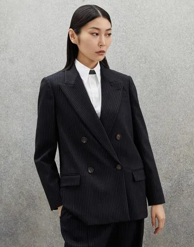 Double-Breasted Wool Blazer