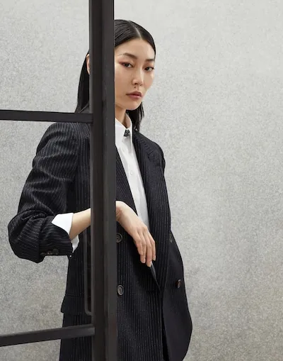 Double-Breasted Wool Blazer