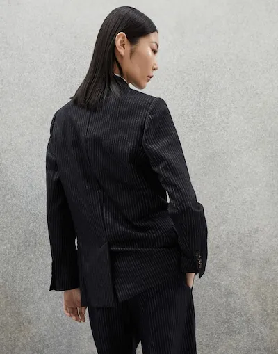 Double-Breasted Wool Blazer