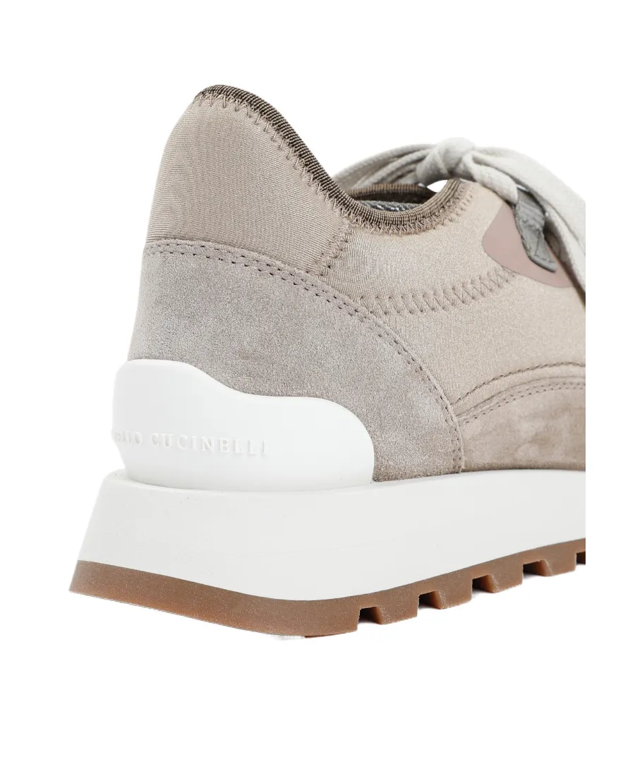 Round Toe Lace-Up Sneakers