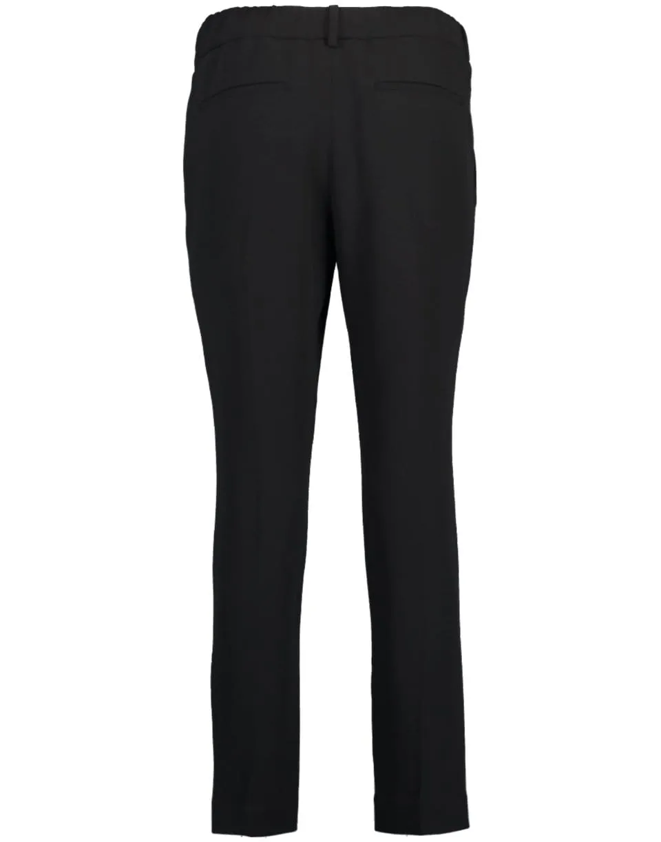 High-Waist Cropped Trousers