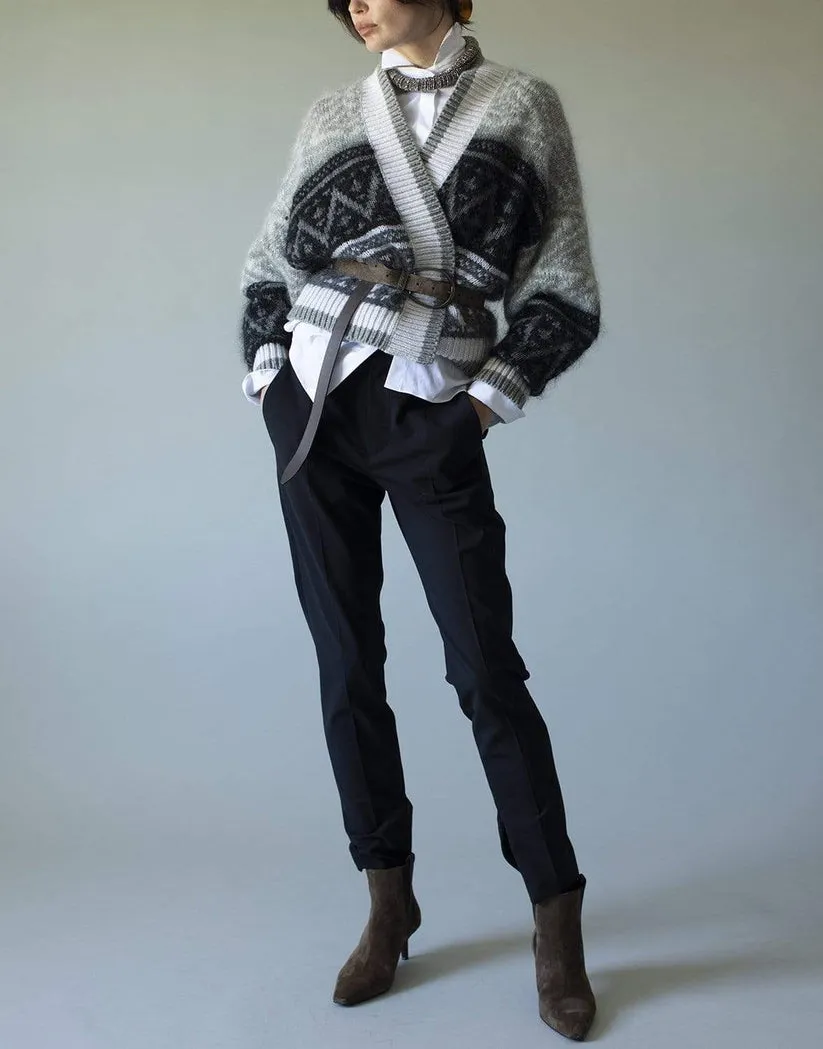 High-Waist Cropped Trousers