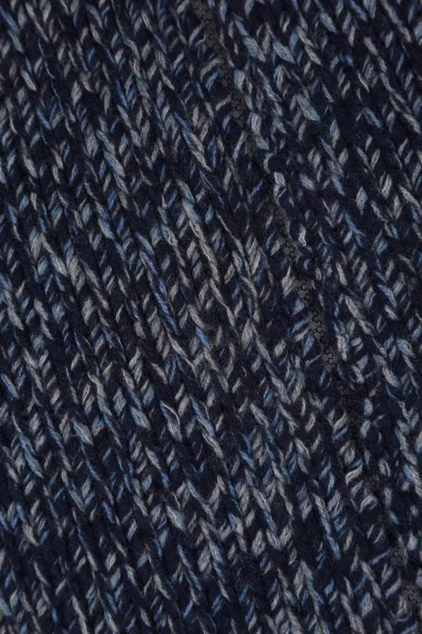 High Neck Zipped Knitted Jumper