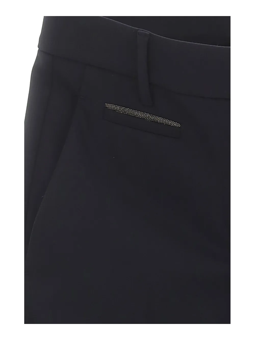 Mid Rise Cropped Trousers