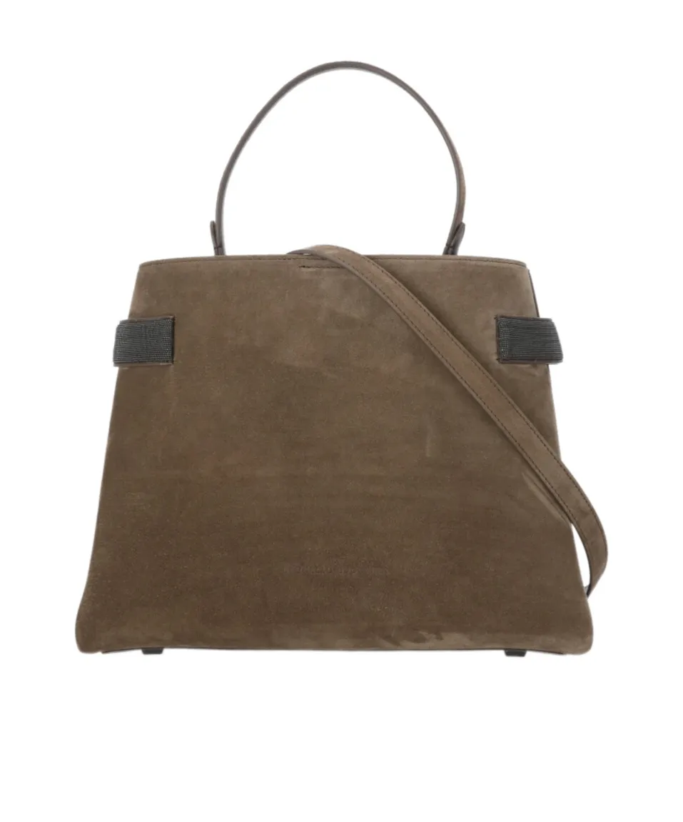 Embellished Top Handle Bag