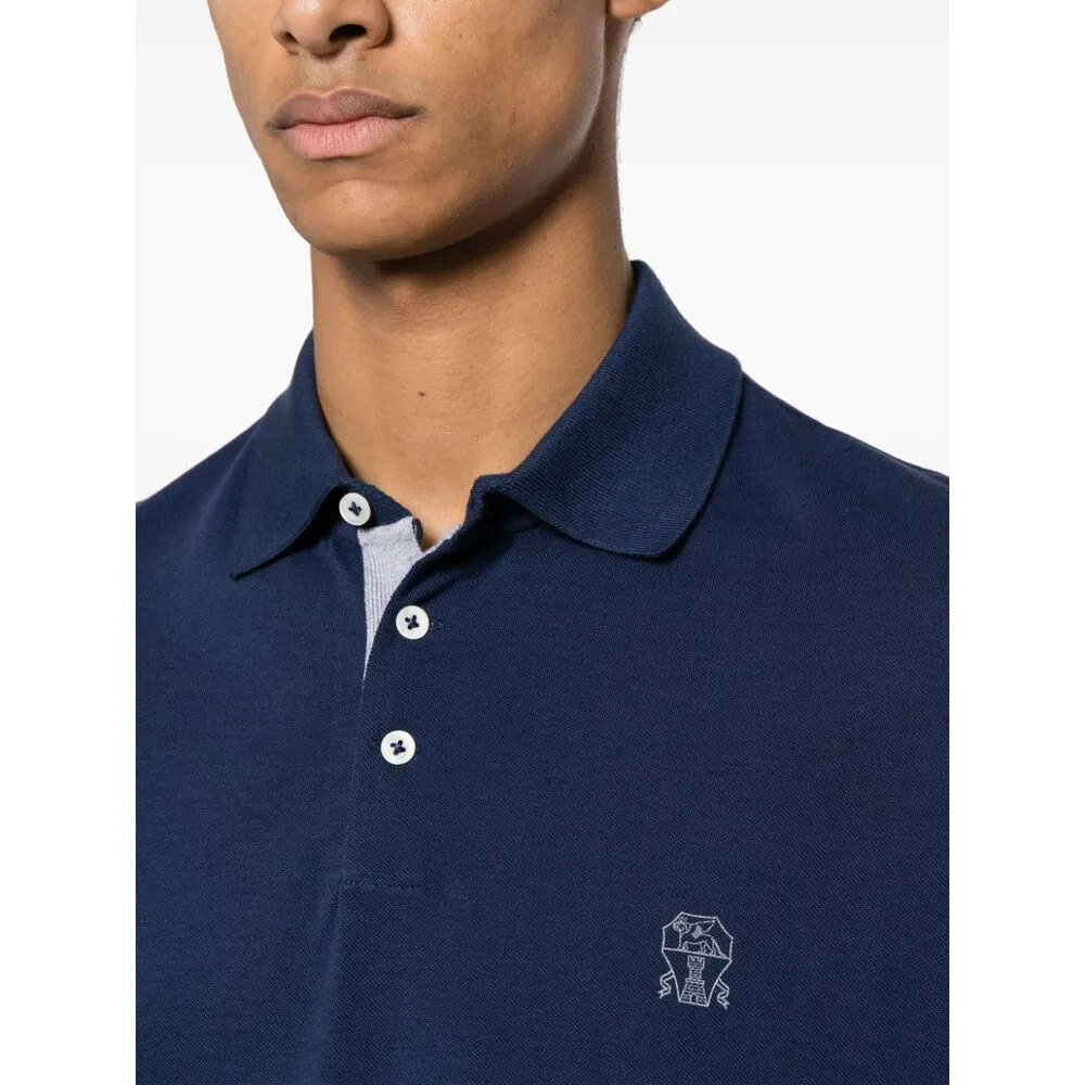 Logo Printed Short-Sleeved Polo Shirt