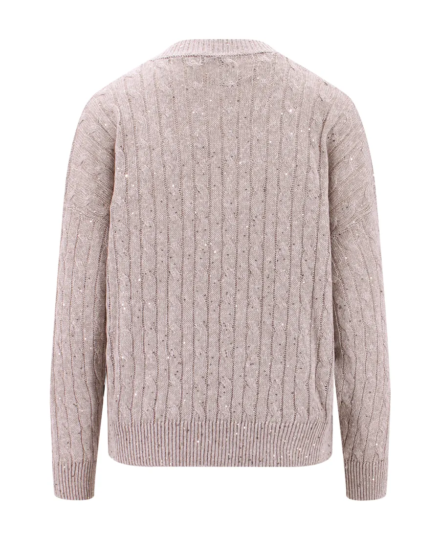 Sequin Embellished Knitted Jumper