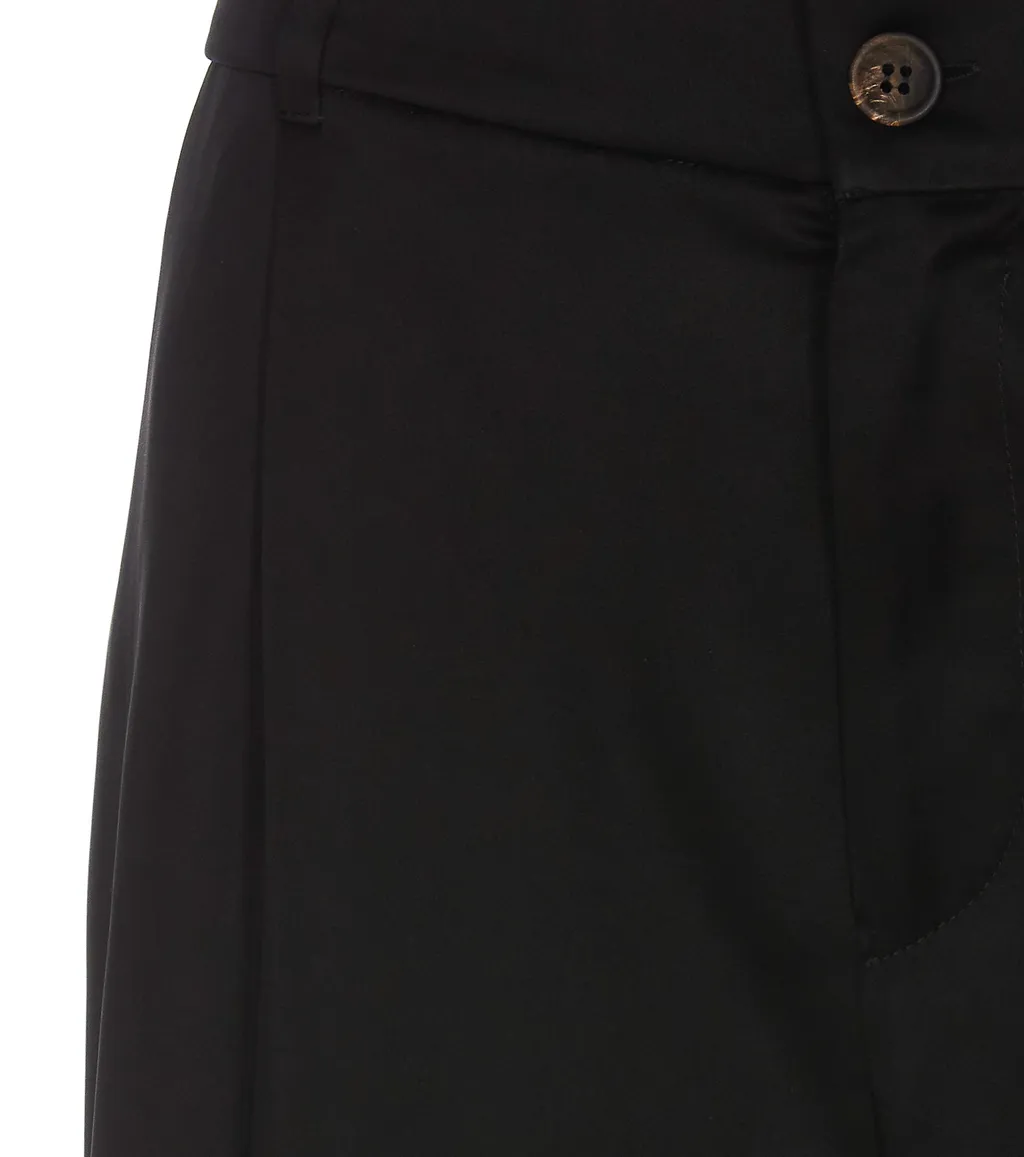 Knee-Length Satin Shorts