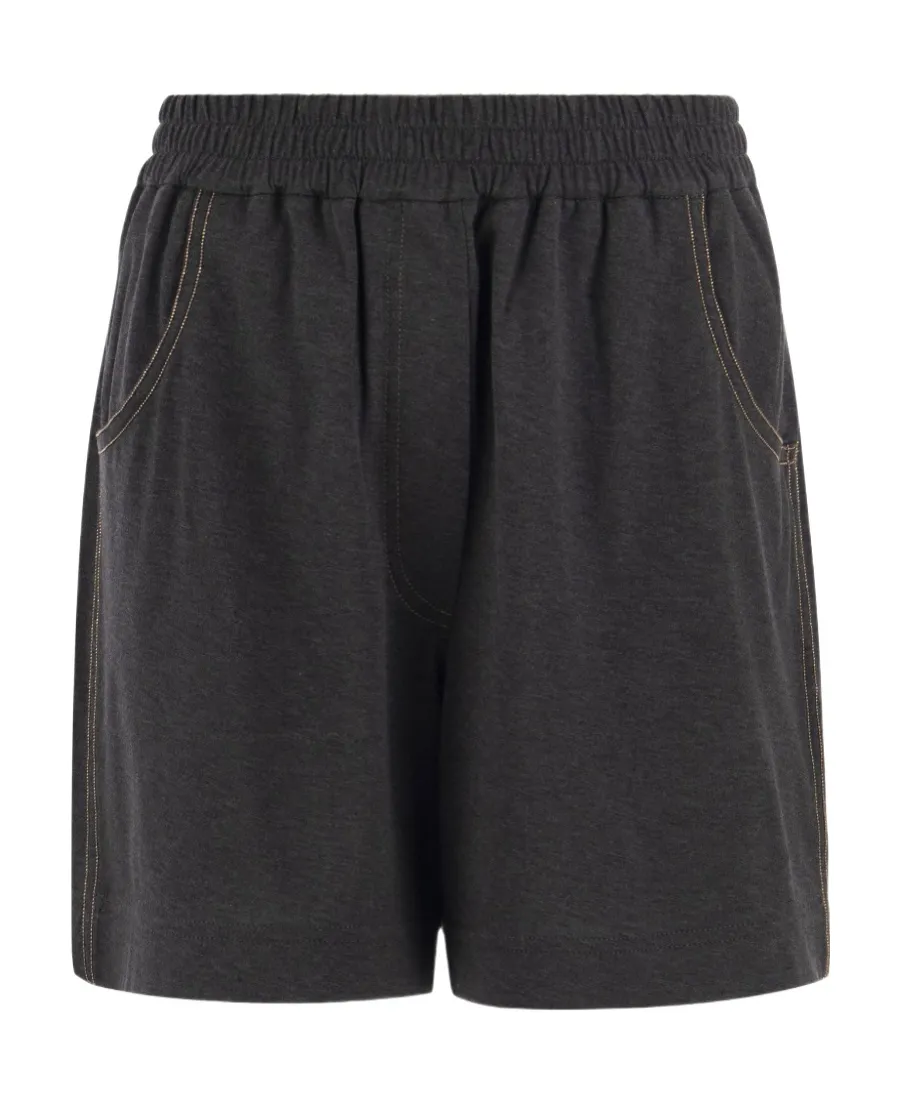 Straight-Leg Cotton Shorts