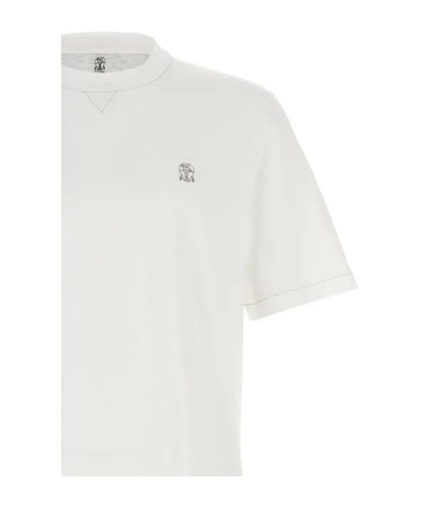 Logo Embroidered Crewneck T-Shirt