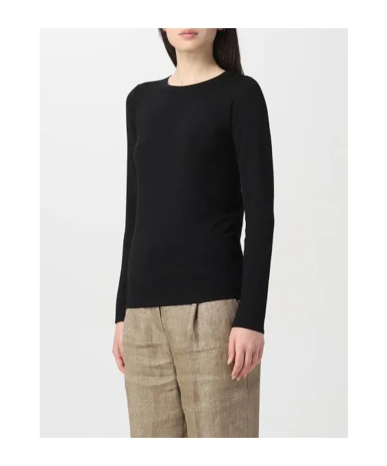 Metallic Long Sleeved Crewneck Sweater