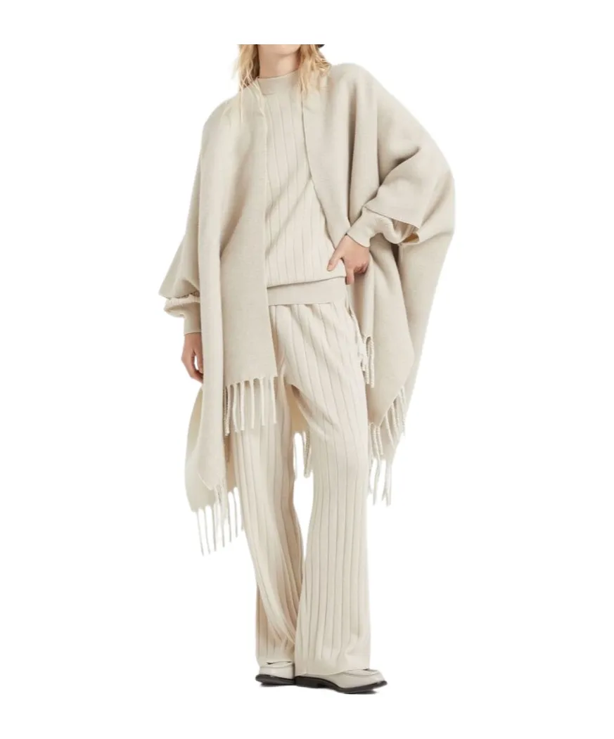 Double Knitted Poncho