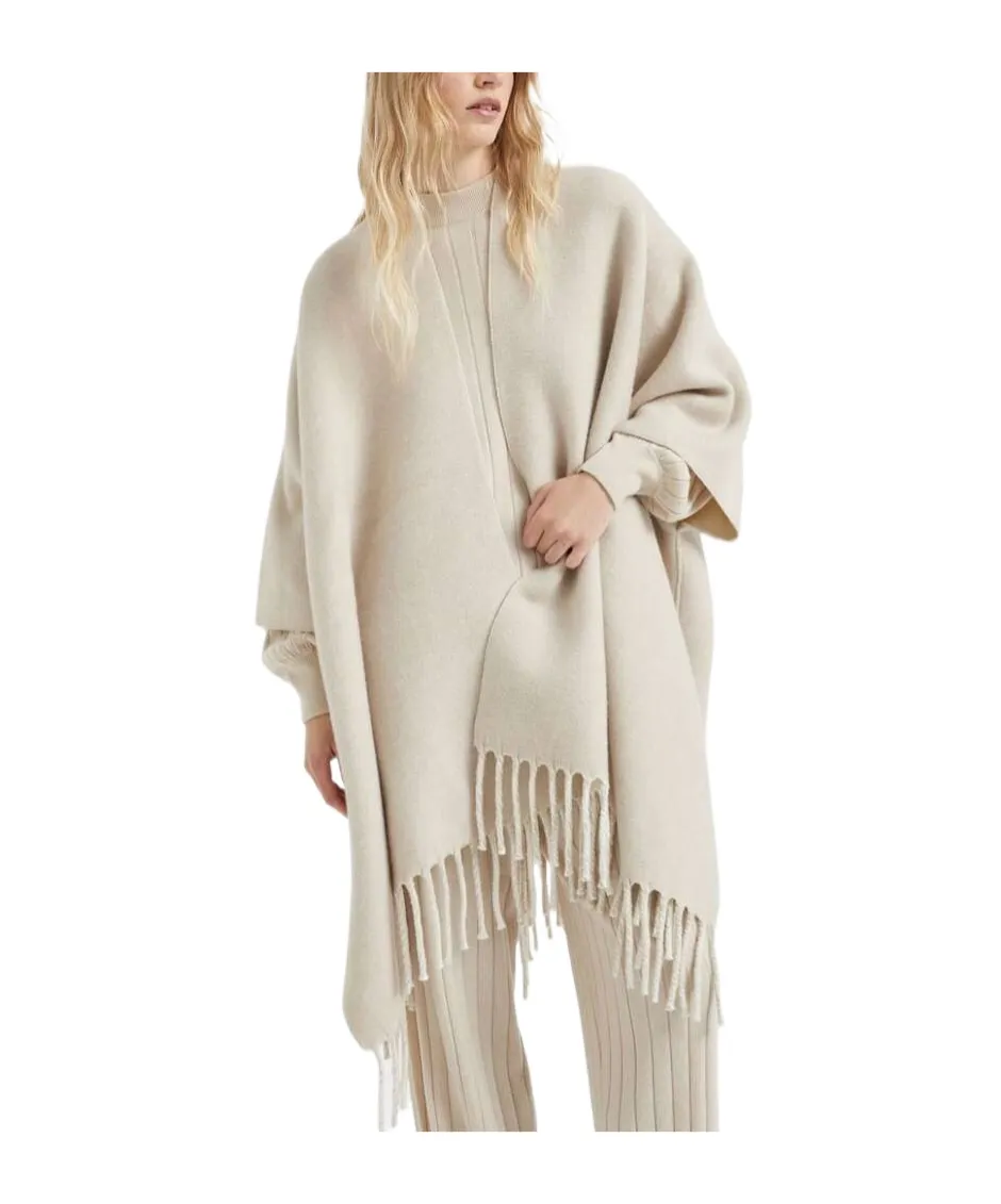 Double Knitted Poncho