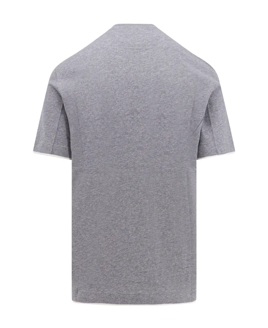 Layered-Effect Crewneck T-Shirt