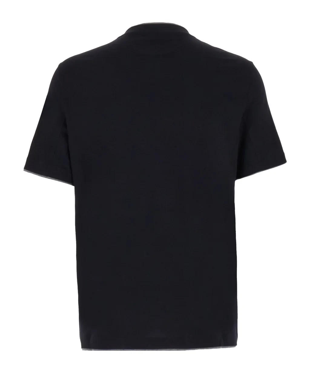 Layered-Effect Crewneck T-Shirt