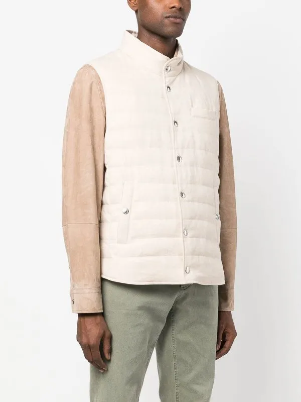 Feather-Down Padded Gilet