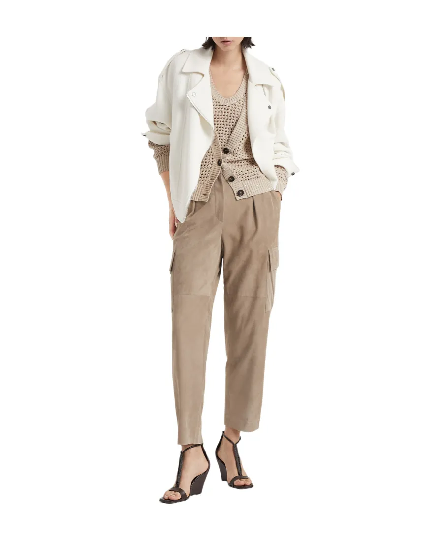 High-Waist Straight-Leg Trousers