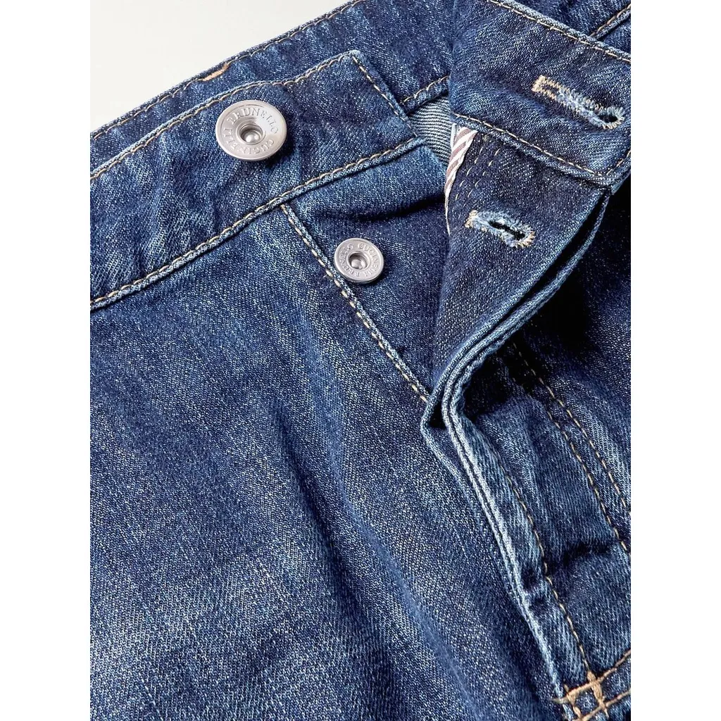 Logo Patch Straight-Leg Jeans