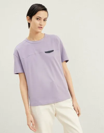 Monili-Embellished Cotton T-Shirt
