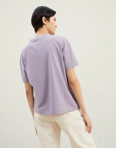 Monili-Embellished Cotton T-Shirt