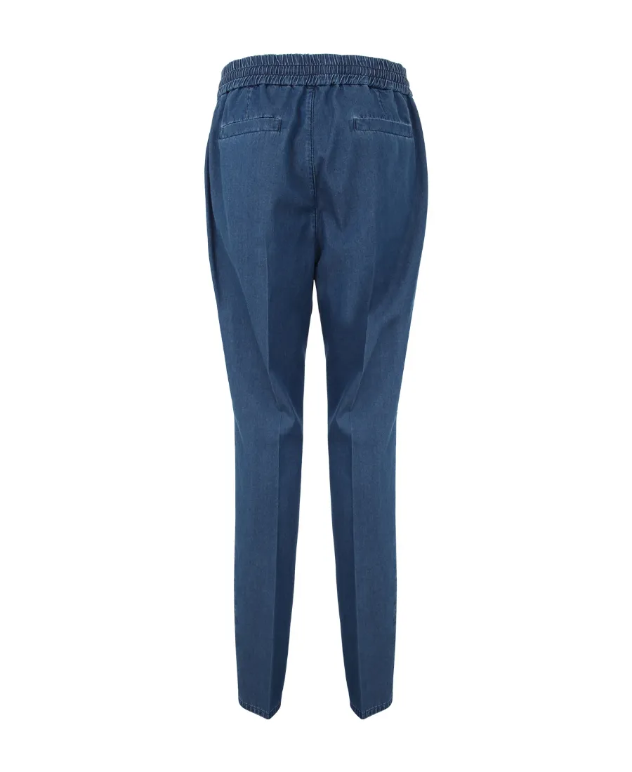 Drawstring Denim Trousers
