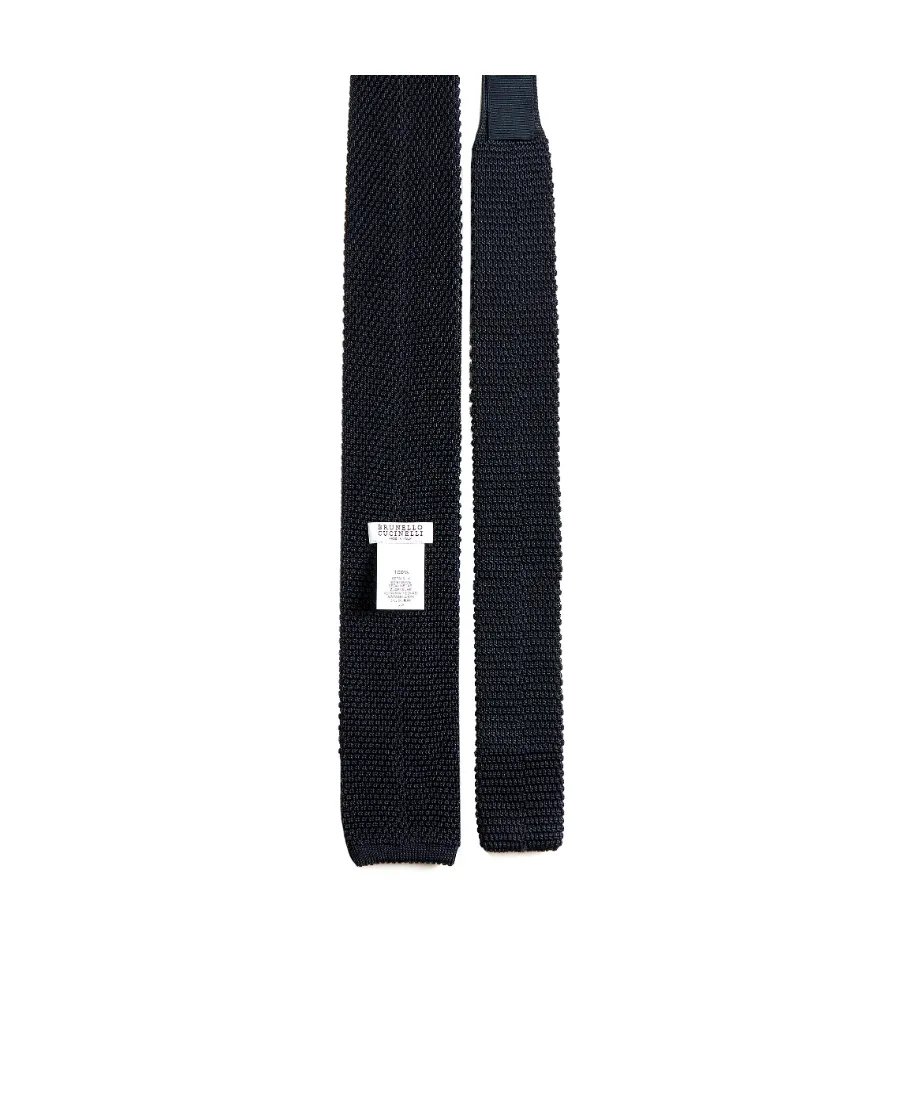 Square-Tip Knitted Tie