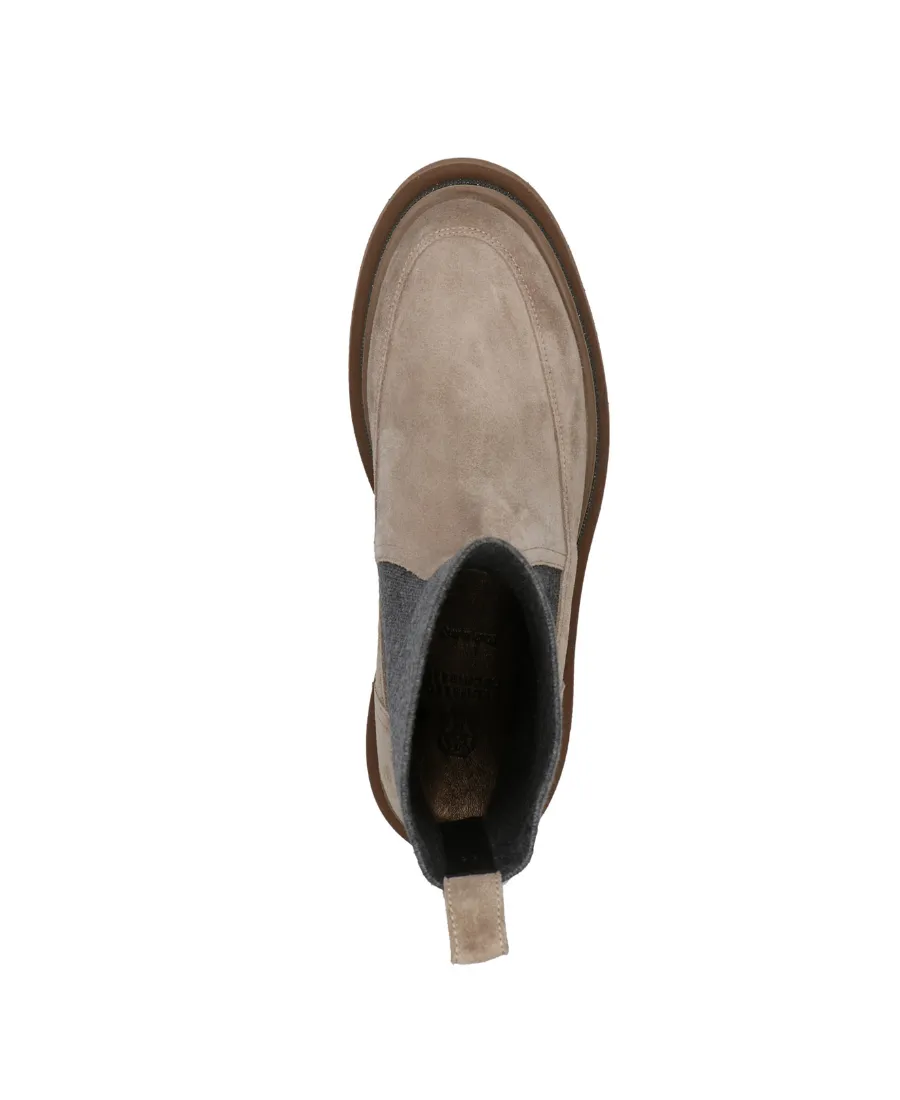 Chunky Two-Tone Boots