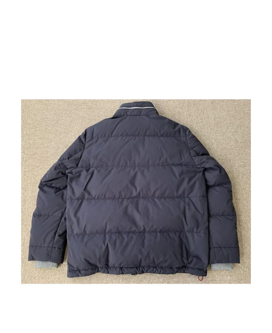 Standing Collar Logo Cotton Suit