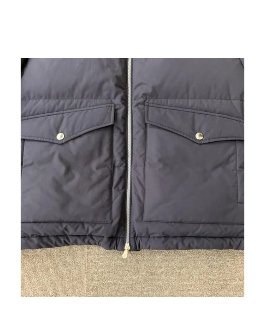 Standing Collar Logo Cotton Suit