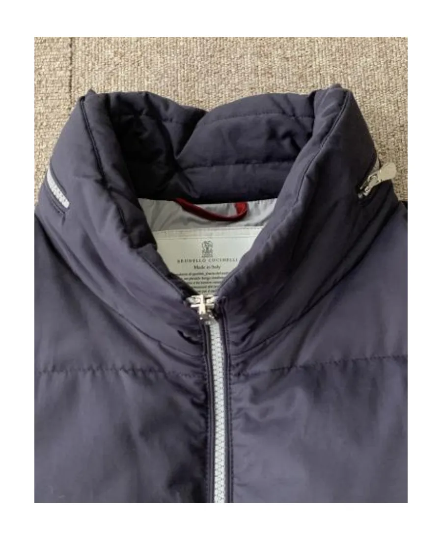 Standing Collar Logo Cotton Suit