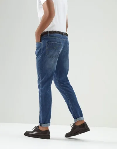 Logo-Patch Straight-Leg Jeans